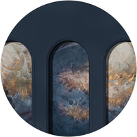 Libra Graphite Harmony Blue – Circle Standard Wallpaper