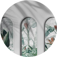 Libra Light Grey Rainforest – Circle Standard Wallpaper