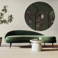 Libra Olive Calla – Circle Standard Wallpaper