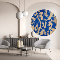 Faces Cobalt – Circle Standard Wallpaper