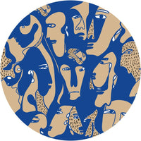 Faces Cobalt – Circle Standard Wallpaper