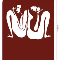 Couple Burgundy – Standard Bow Wallpaper