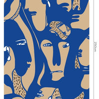 Faces Cobalt – Standard Arc Wallpaper