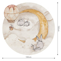 Moonie Beige – Tapeta Koło Standard