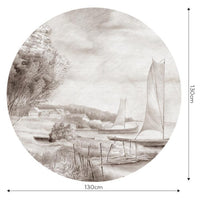 Regatta – Tapeta Koło Standard