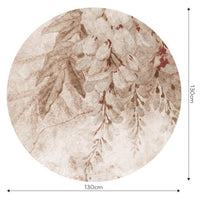 Wisteria Beige – Tapeta Koło Standard