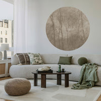 Foggy Beige – Tapeta Koło Standard