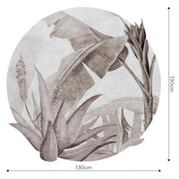 Rainforest Beige – Tapeta Koło Standard