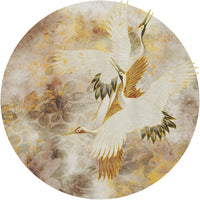 Beige Tsuru – Circle Standard Wallpaper