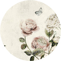 Rose Dream White – Tapeta Koło Standard