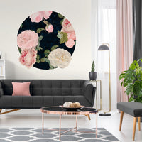 Roses Dark Blue – Circle Standard Wallpaper