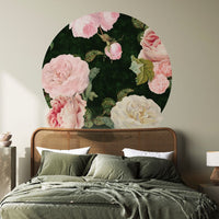 Roses Dark Green – Circle Standard Wallpaper
