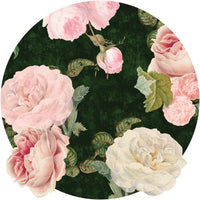 Roses Dark Green – Circle Standard Wallpaper