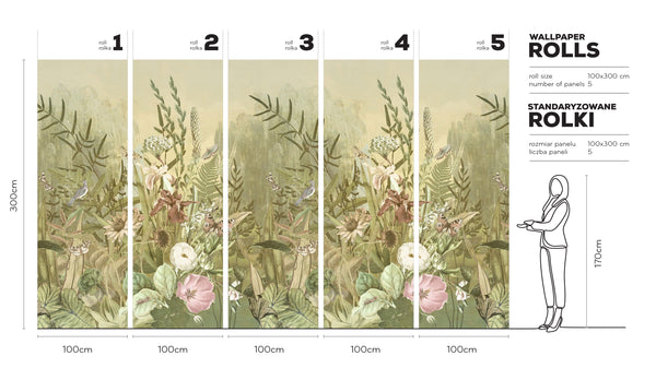 Bloom - Tapeta w standaryzowanych rolkach