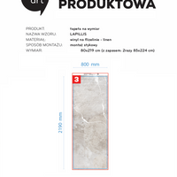 Lapillis linen 80x219