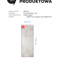 Lapillis linen 80x219