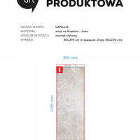 Lapillis linen 80x219