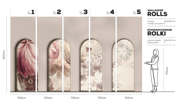 Libra Beige Harmony Earth - Tapeta w standaryzowanych rolkach
