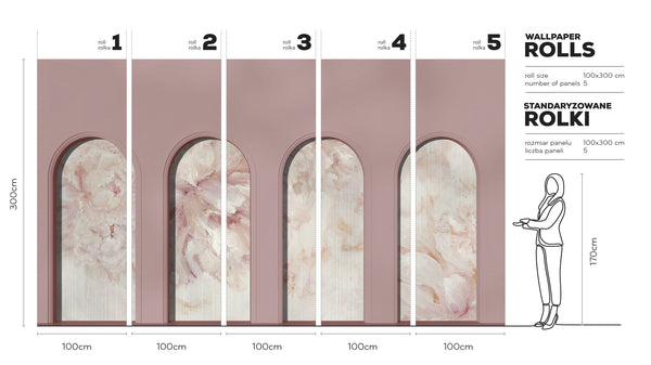 Libra Pink Prosecco - Tapeta w standaryzowanych rolkach