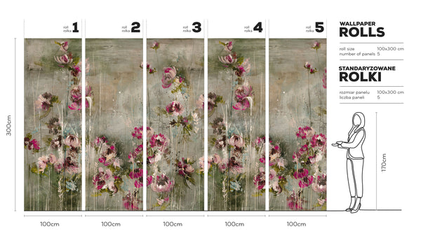 Malva - Tapeta w standaryzowanych rolkach