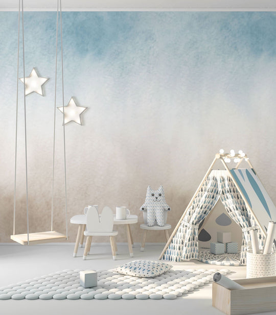 Tapeta Ombre Beige&Blue