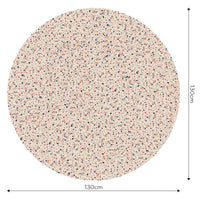 Terrazzo Pink – Tapeta Koło Standard