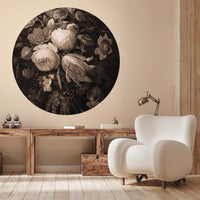 Boudoir Beige – Tapeta Koło Standard