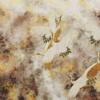 Beige Tsuru – Tapeta na wymiar