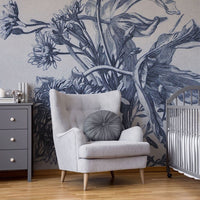 Blue Flower – Custom-made wallpaper