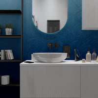 Blue Ombre Flower – Tapeta na wymiar