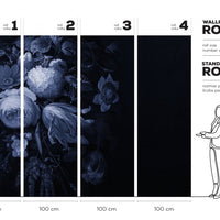 Boudoir Navy – Tapeta na wymiar