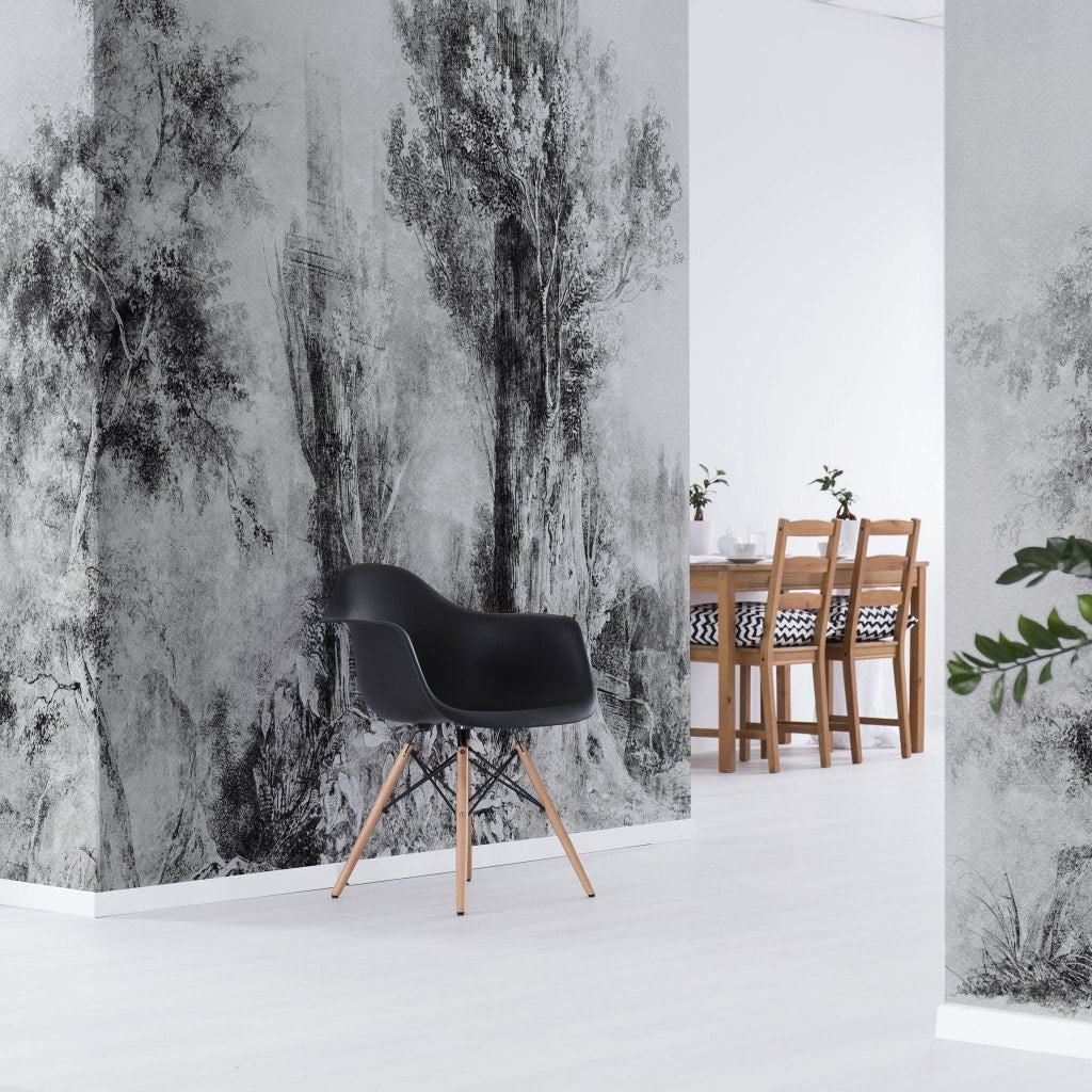 Calm Black and White – Tapeta na wymiar