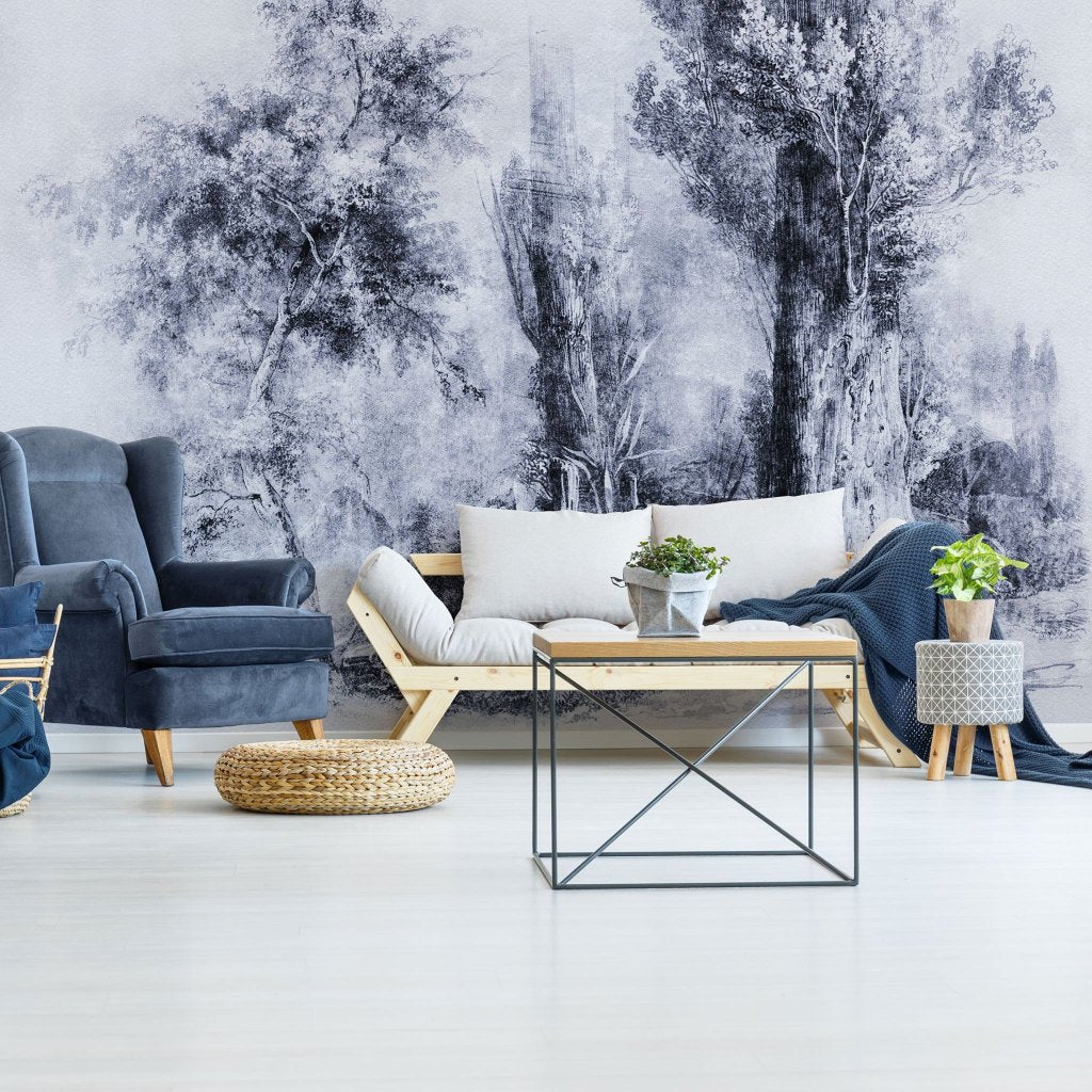 Calm Blue – Made-to-measure wallpaper