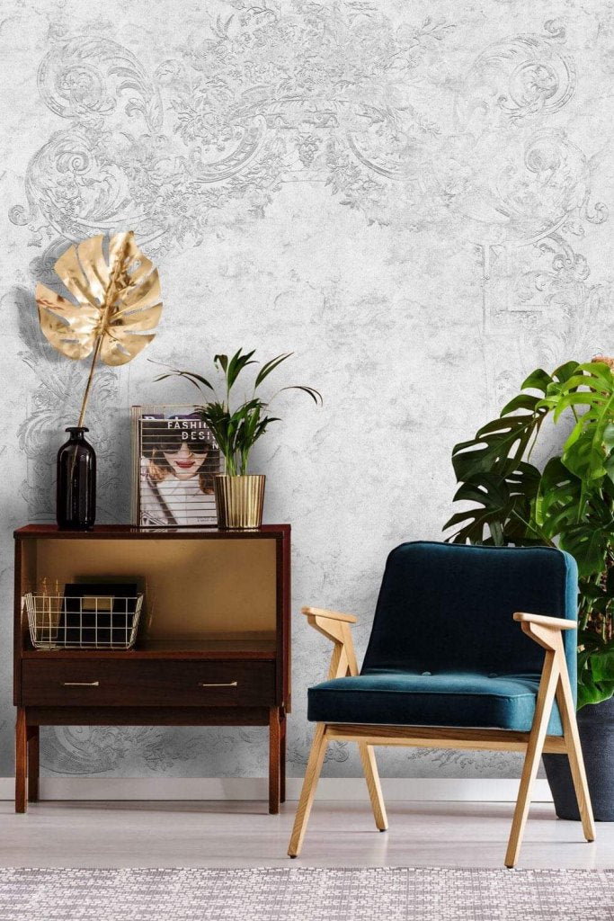 Classic Light Grey – Custom-made wallpaper