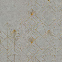 Concrete Fan Gold – Made-to-measure wallpaper