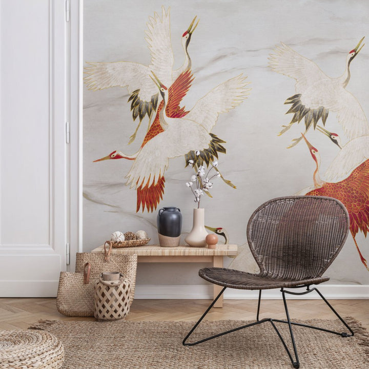 Creamy Tsuru – Tapeta na wymiar