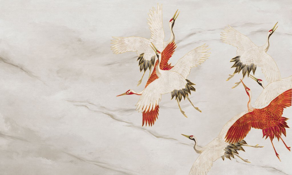 Creamy Tsuru – Tapeta na wymiar