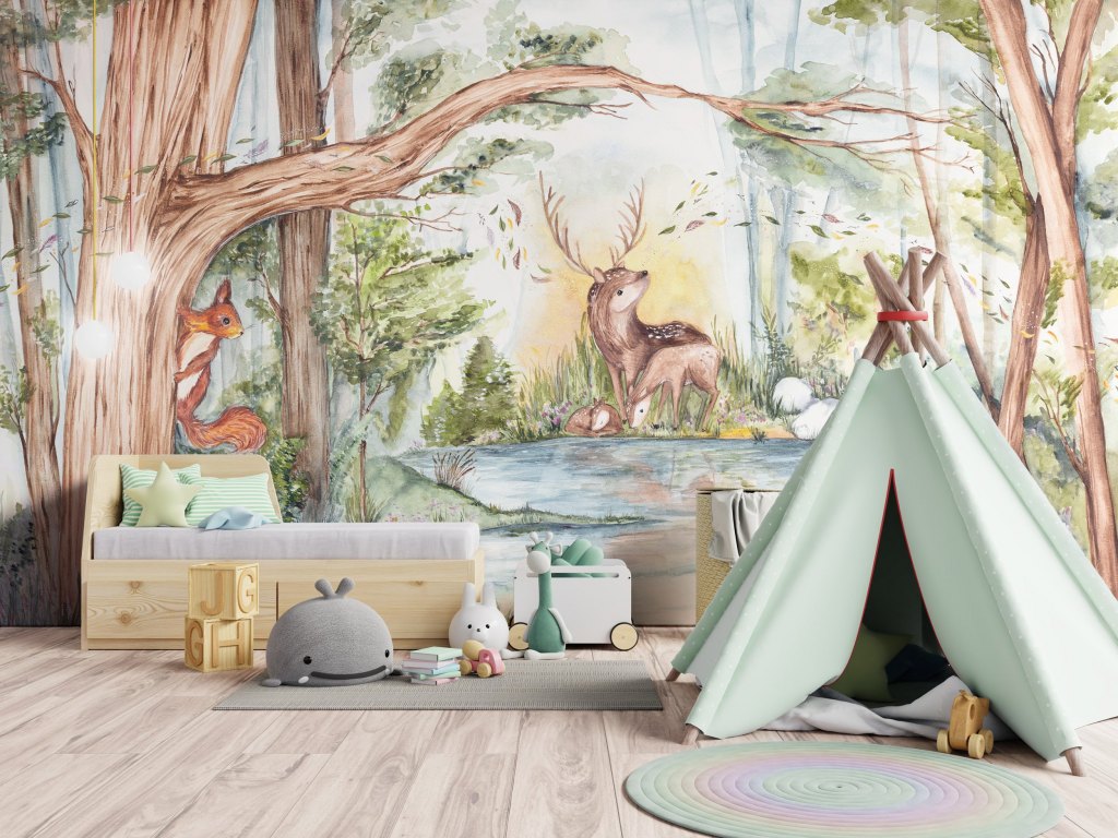 Deer Friends – Tapeta na míru