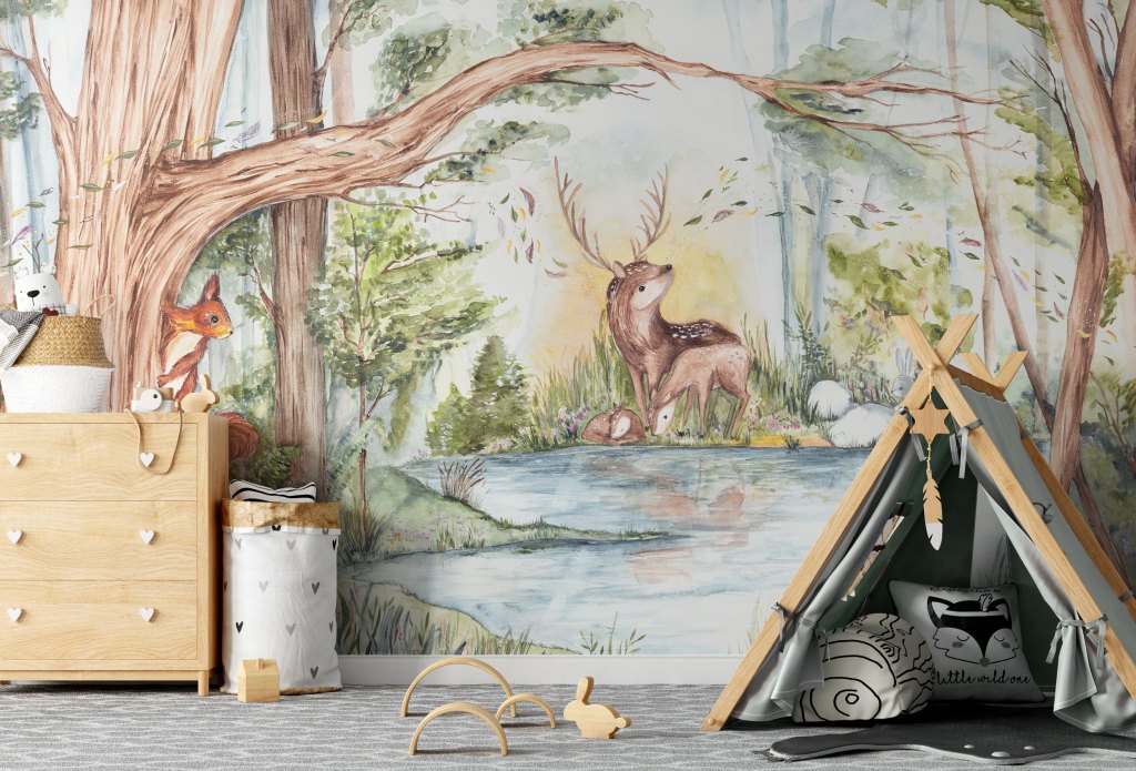 Deer Friends – Tapeta na míru