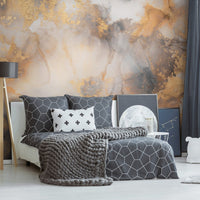 Dolce Vita Grey&Gold – Tapeta na míru