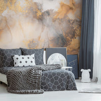 Dolce Vita Grey&Gold – Tapeta na míru