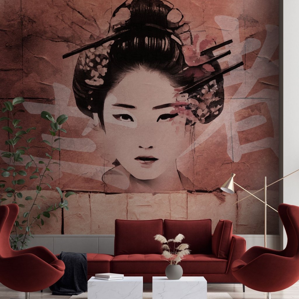 Geisha – Tapeta na wymiar