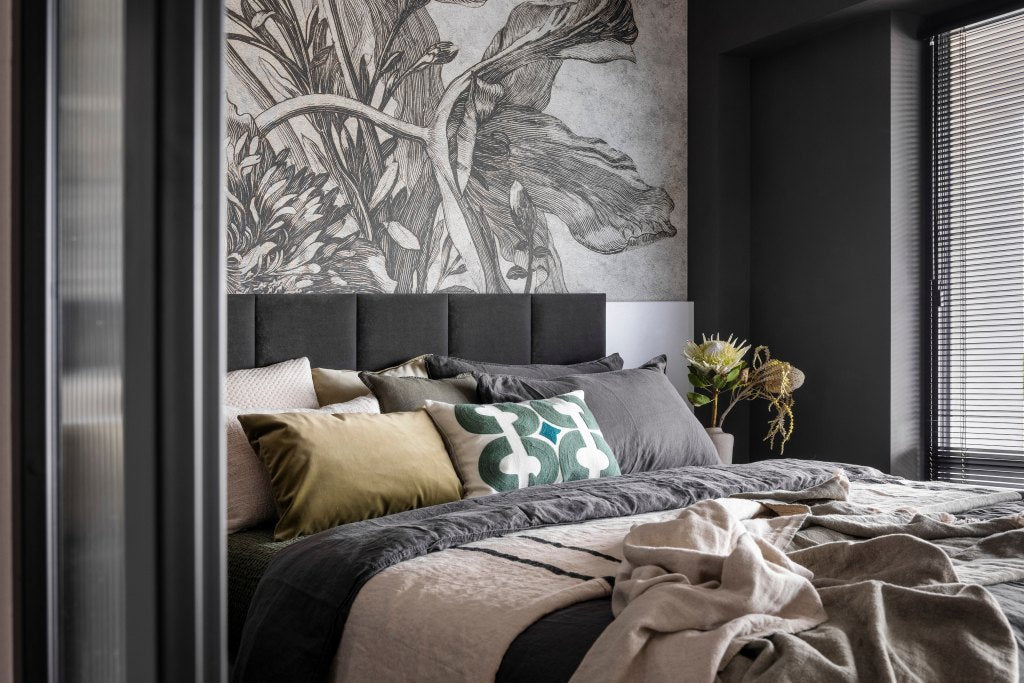 Grey Flower – Tapeta na wymiar