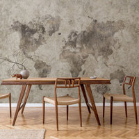 Grunge World Map – Tapeta na wymiar