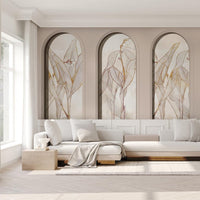 Libra Beige Lirio – Tapeta na wymiar