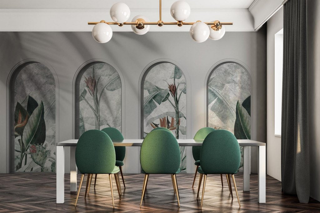 Libra Light Grey Rainforest – Tapeta na wymiar