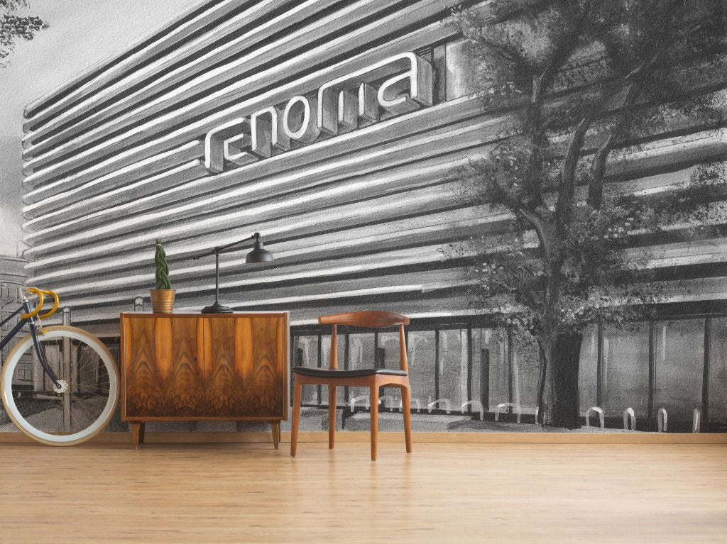 Mall B&W – Tapeta na wymiar