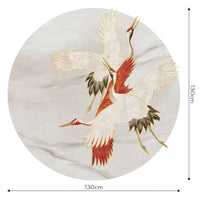 Creamy Tsuru – Tapeta Koło Standard