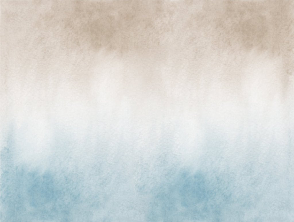 Ombre Beige&amp;Blue – Custom-made wallpaper