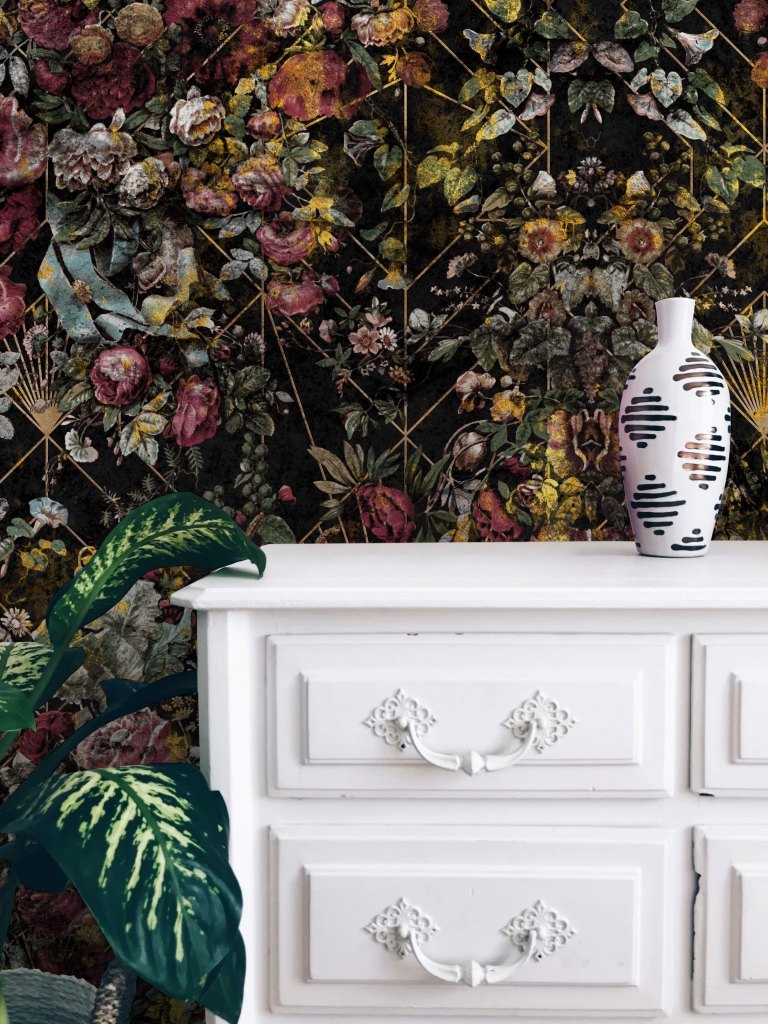 Opulence Black – Tapeta na wymiar